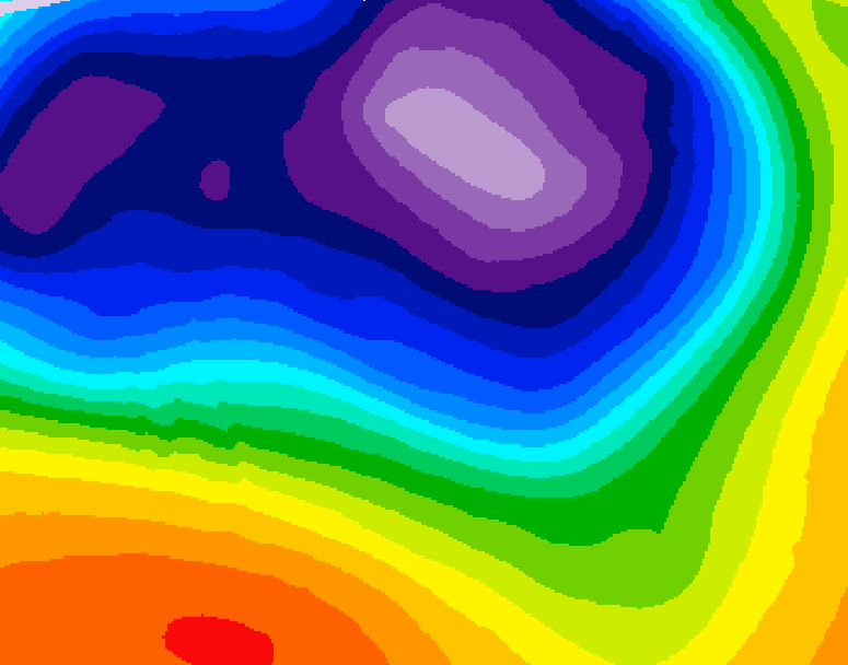 GDPS 500 millibar geopotential height 126 hour forecast chart for Canada based on 2026/03/14 1200Z data