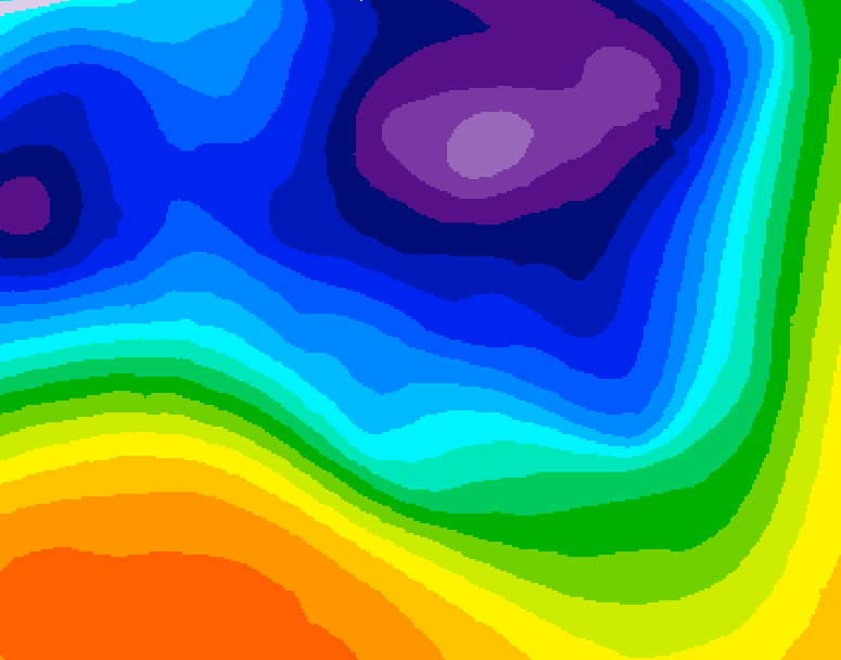 GDPS 500 millibar geopotential height 150 hour forecast chart for Canada based on 2026/03/14 1200Z data