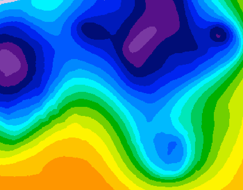 GDPS 500 millibar geopotential height 186 hour forecast chart for Canada based on 2026/03/14 1200Z data