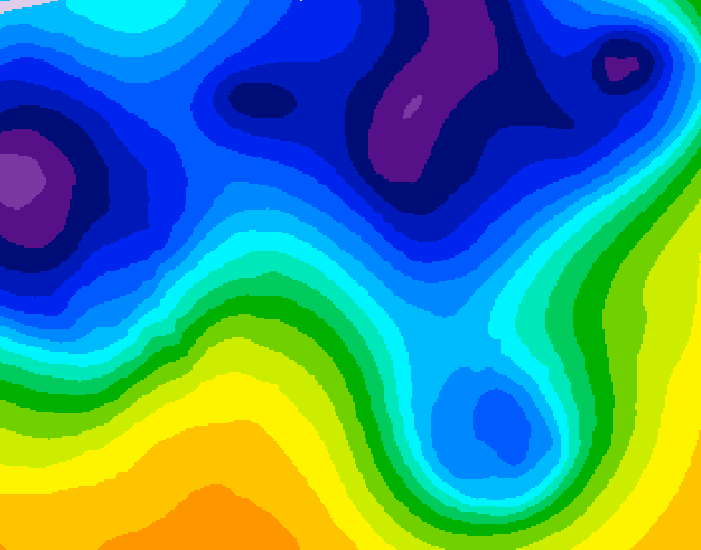 GDPS 500 millibar geopotential height 192 hour forecast chart for Canada based on 2026/03/14 1200Z data