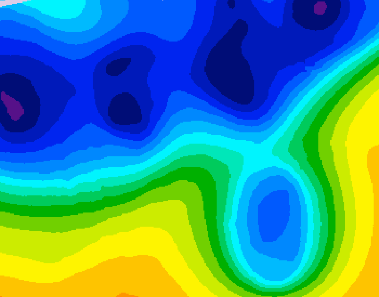 GDPS 500 millibar geopotential height 210 hour forecast chart for Canada based on 2026/03/14 1200Z data