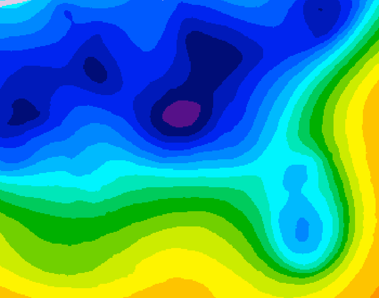 GDPS 500 millibar geopotential height 240 hour forecast chart for Canada based on 2026/03/14 1200Z data