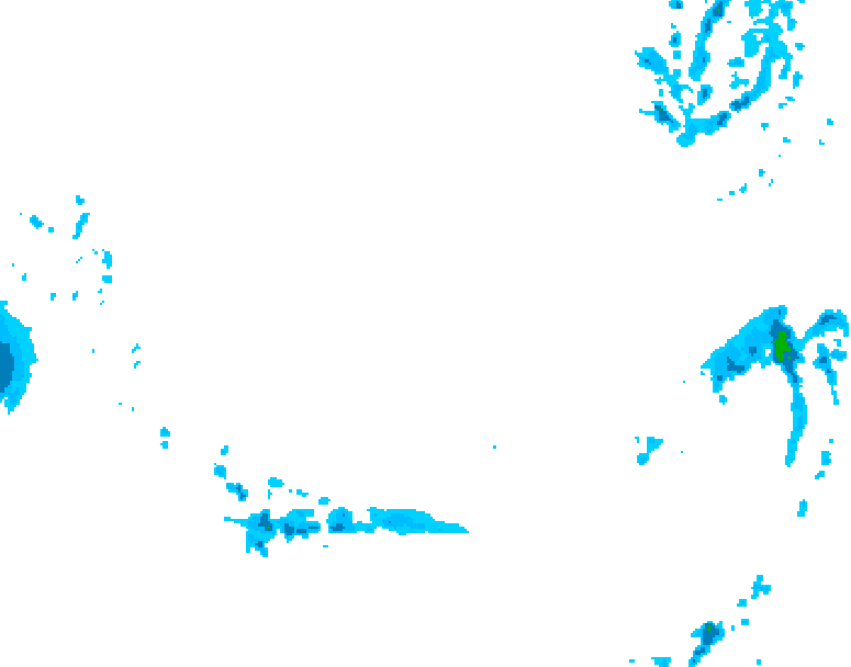 GDPS precipitation 024 hour forecast chart for Canada based on 2026/03/14 0000Z data