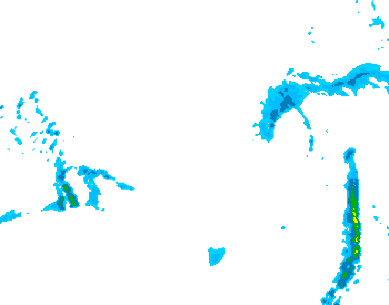 GDPS precipitation 102 hour forecast chart for Canada based on 2026/03/14 0000Z data