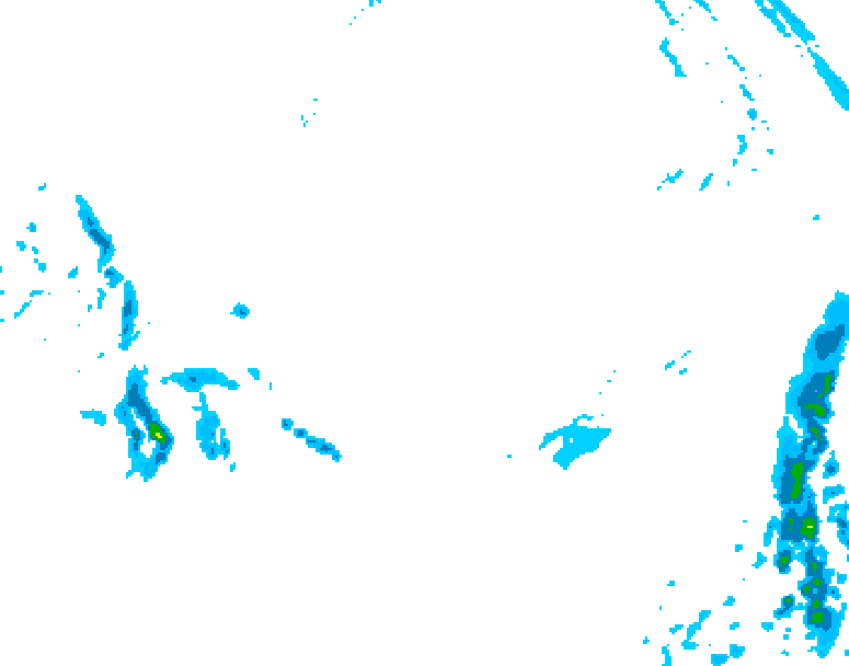 GDPS precipitation 150 hour forecast chart for Canada based on 2026/03/14 0000Z data