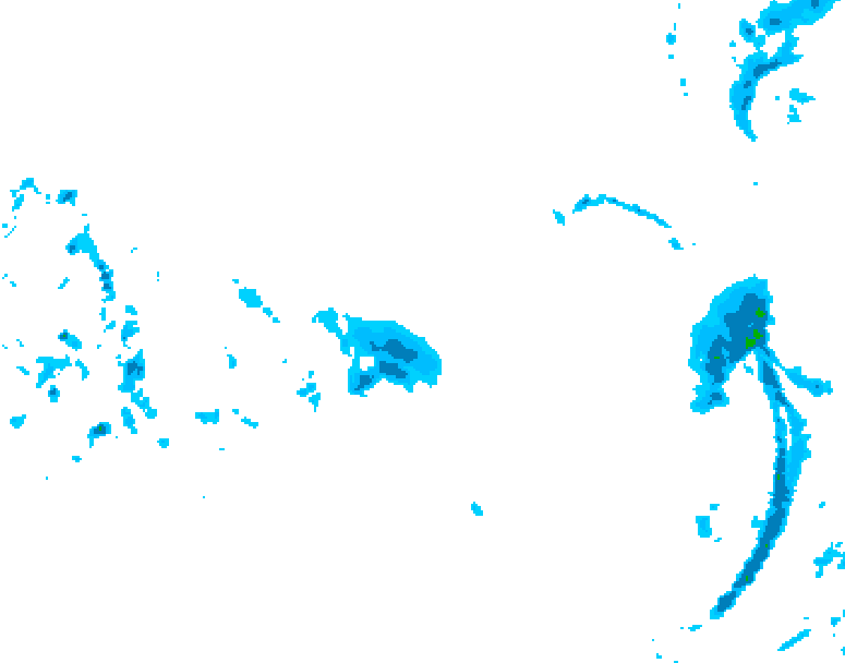 GDPS precipitation 222 hour forecast chart for Canada based on 2026/03/14 0000Z data