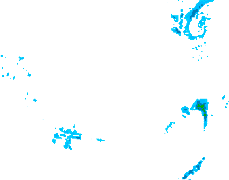 GDPS precipitation 006 hour forecast chart for Canada based on 2026/03/14 1200Z data