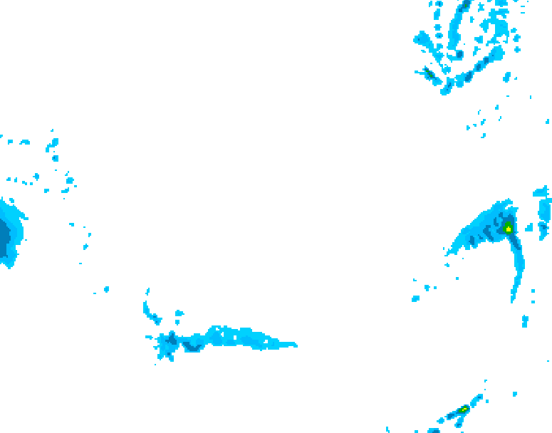 GDPS precipitation 012 hour forecast chart for Canada based on 2026/03/14 1200Z data