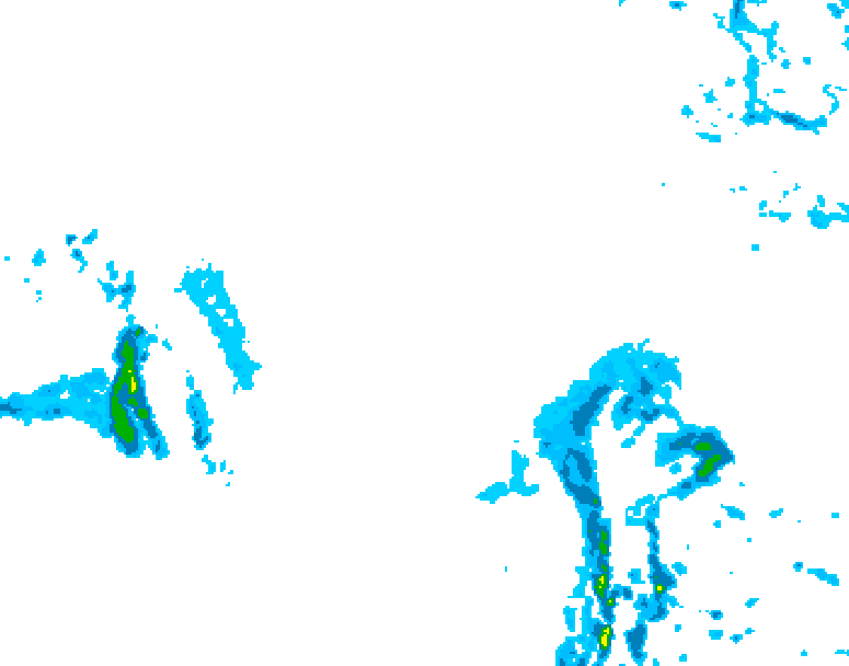 GDPS precipitation 054 hour forecast chart for Canada based on 2026/03/14 1200Z data