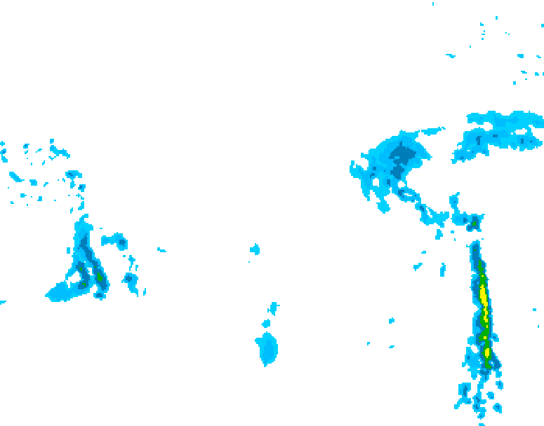 GDPS precipitation 084 hour forecast chart for Canada based on 2026/03/14 1200Z data