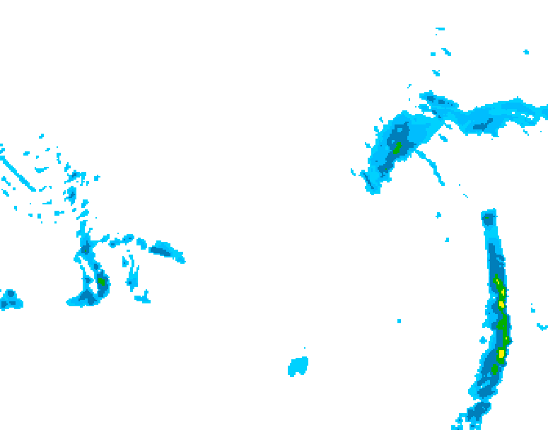 GDPS precipitation 090 hour forecast chart for Canada based on 2026/03/14 1200Z data