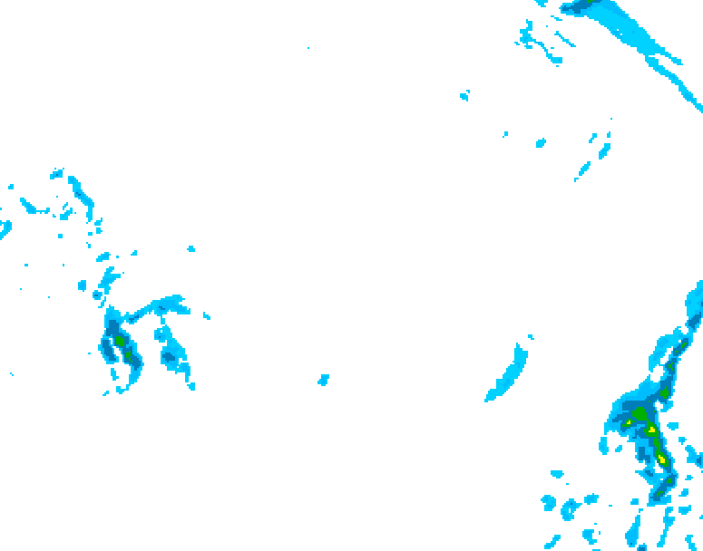GDPS precipitation 126 hour forecast chart for Canada based on 2026/03/14 1200Z data