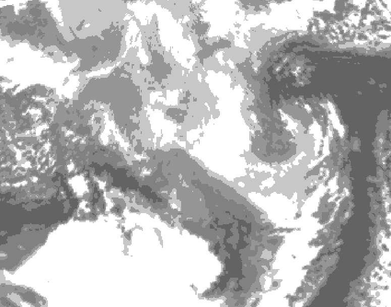 GDPS total cloud 108 hour forecast chart for Canada based on 2026/03/14 0000Z data