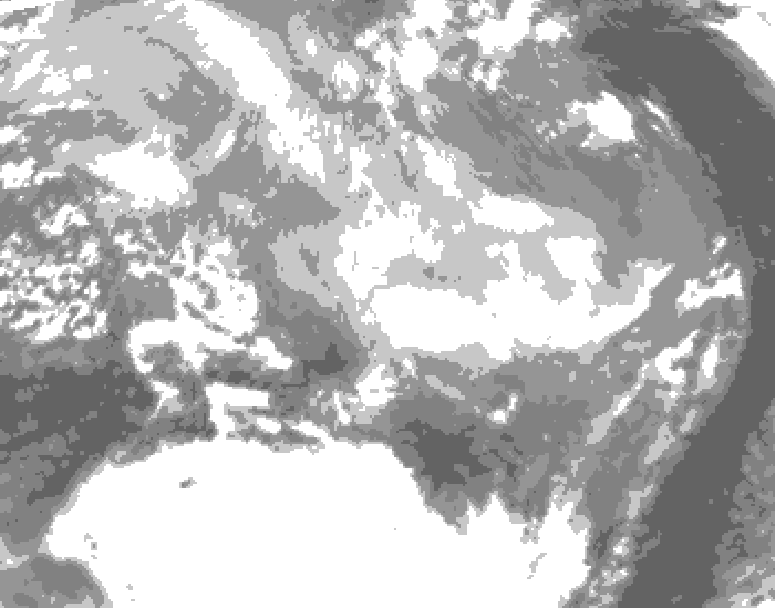 GDPS total cloud 126 hour forecast chart for Canada based on 2026/03/14 0000Z data