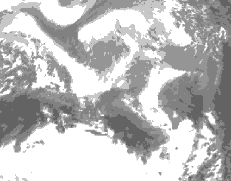 GDPS total cloud 174 hour forecast chart for Canada based on 2026/03/14 0000Z data