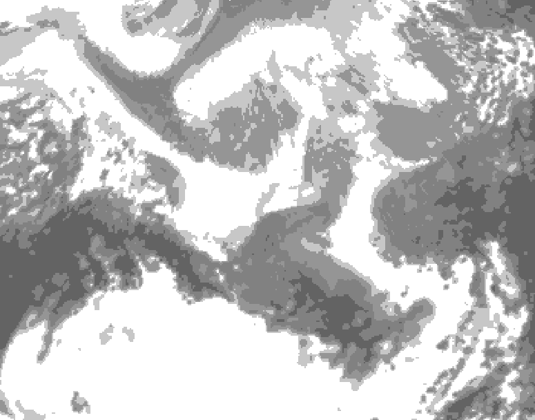 GDPS total cloud 180 hour forecast chart for Canada based on 2026/03/14 0000Z data
