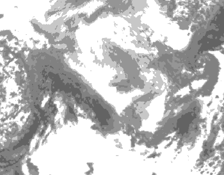 GDPS total cloud 204 hour forecast chart for Canada based on 2026/03/14 0000Z data