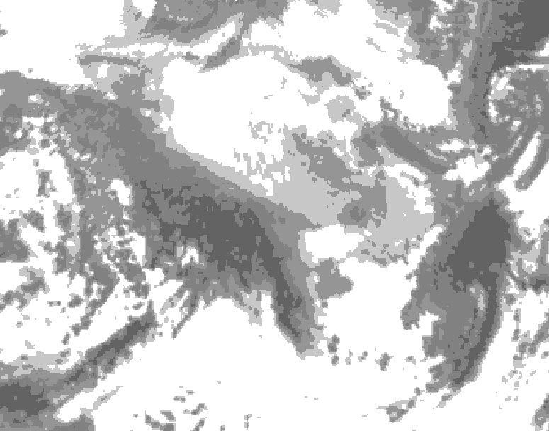 GDPS total cloud 216 hour forecast chart for Canada based on 2026/03/14 0000Z data