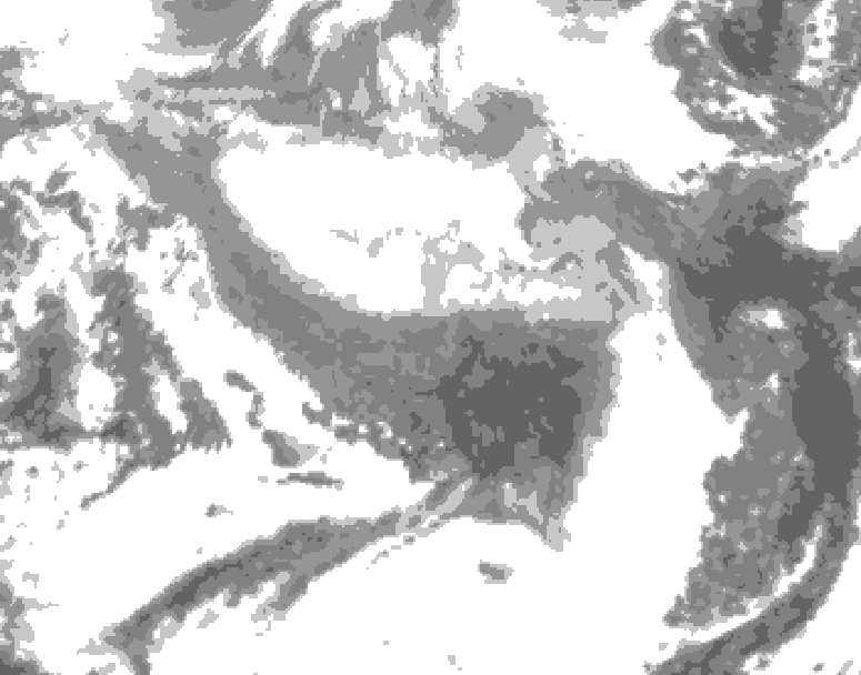 GDPS total cloud 234 hour forecast chart for Canada based on 2026/03/14 0000Z data