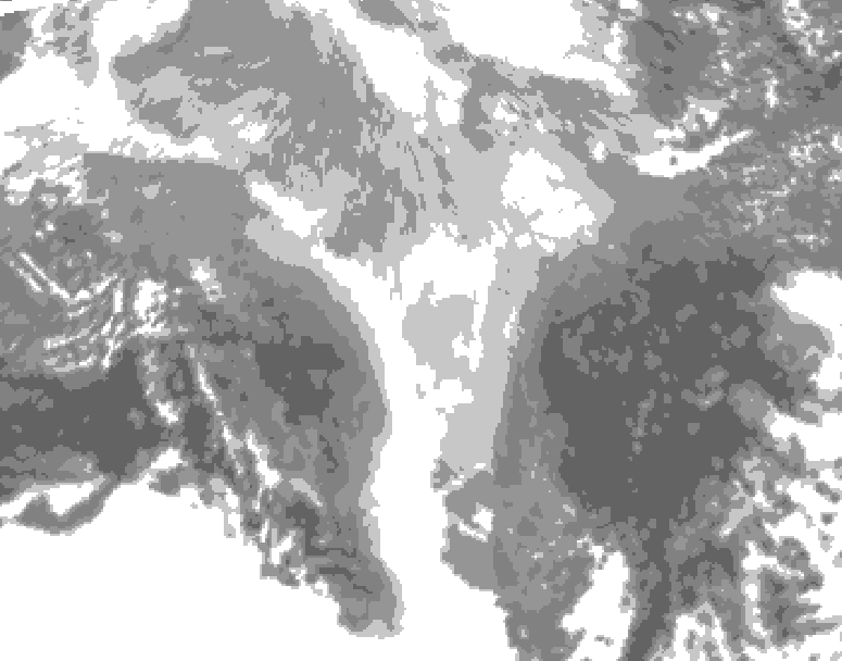 GDPS total cloud 066 hour forecast chart for Canada based on 2026/03/14 1200Z data