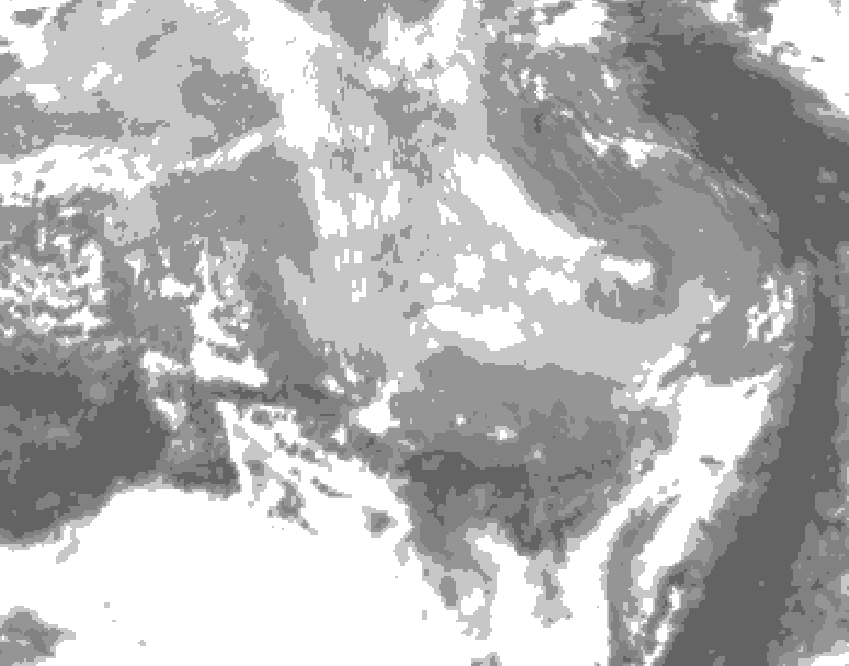 GDPS total cloud 108 hour forecast chart for Canada based on 2026/03/14 1200Z data