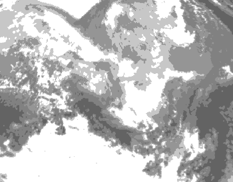 GDPS total cloud 138 hour forecast chart for Canada based on 2026/03/14 1200Z data