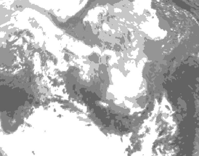 GDPS total cloud 144 hour forecast chart for Canada based on 2026/03/14 1200Z data