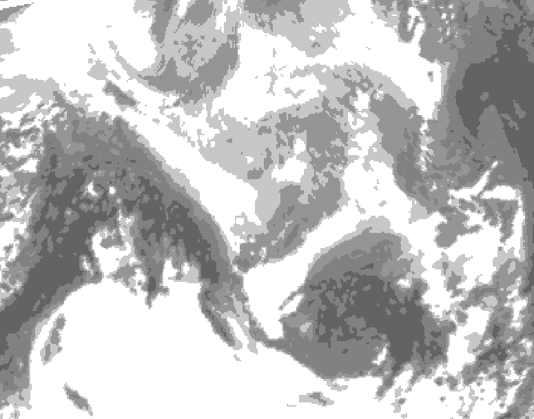 GDPS total cloud 174 hour forecast chart for Canada based on 2026/03/14 1200Z data