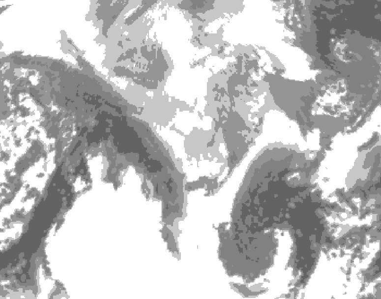 GDPS total cloud 186 hour forecast chart for Canada based on 2026/03/14 1200Z data
