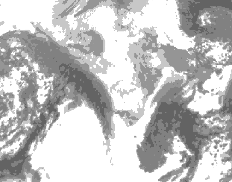GDPS total cloud 192 hour forecast chart for Canada based on 2026/03/14 1200Z data
