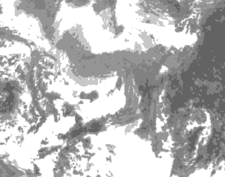 GDPS total cloud 234 hour forecast chart for Canada based on 2026/03/14 1200Z data