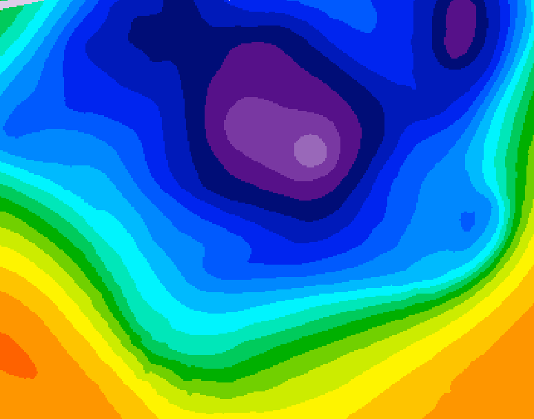 GDPS 500 millibar geopotential height 006 hour forecast chart for Canada based on 2026/03/15 0000Z data