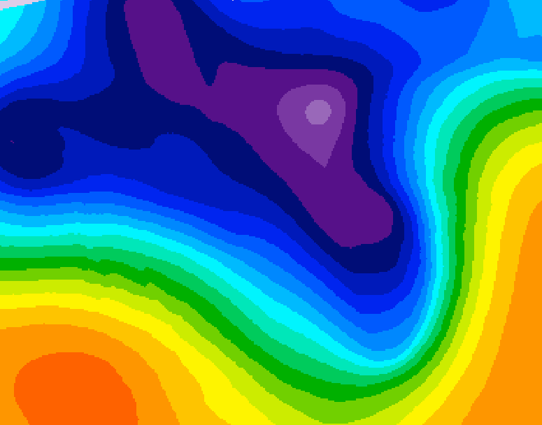 GDPS 500 millibar geopotential height 072 hour forecast chart for Canada based on 2026/03/15 0000Z data