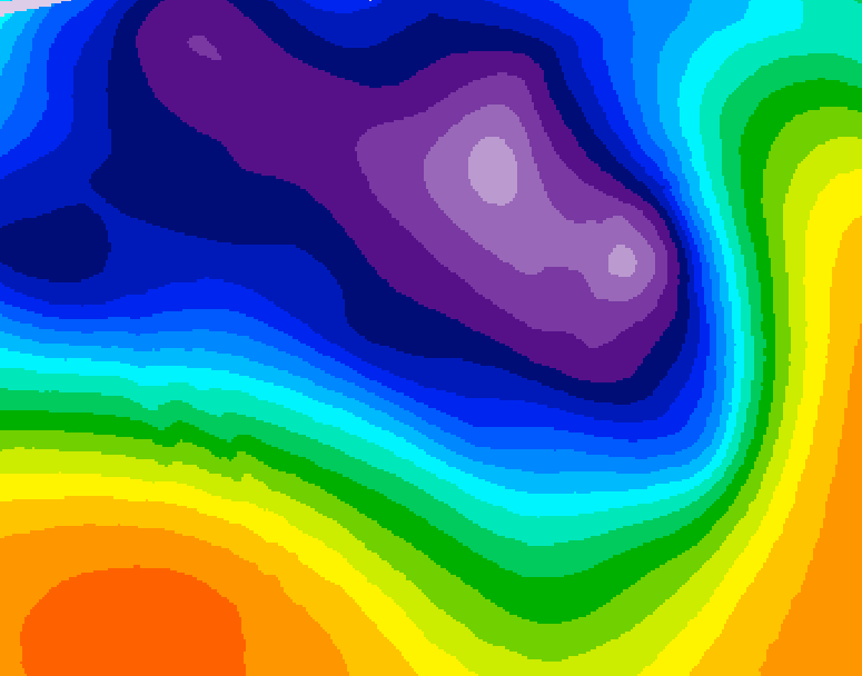 GDPS 500 millibar geopotential height 084 hour forecast chart for Canada based on 2026/03/15 0000Z data
