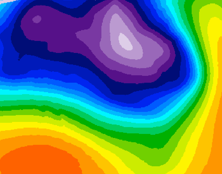 GDPS 500 millibar geopotential height 096 hour forecast chart for Canada based on 2026/03/15 0000Z data