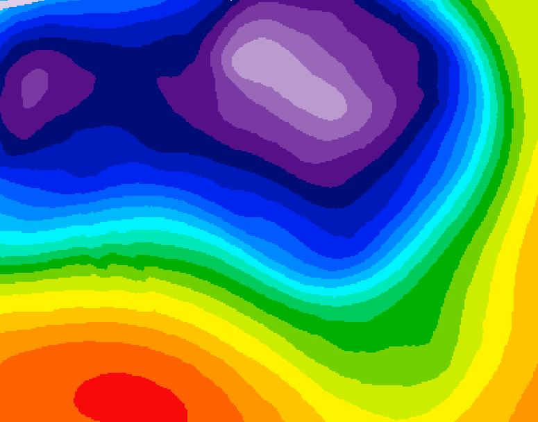 GDPS 500 millibar geopotential height 114 hour forecast chart for Canada based on 2026/03/15 0000Z data