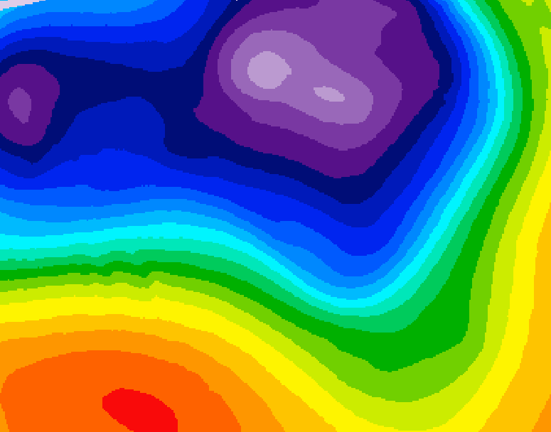 GDPS 500 millibar geopotential height 120 hour forecast chart for Canada based on 2026/03/15 0000Z data