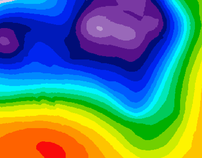GDPS 500 millibar geopotential height 126 hour forecast chart for Canada based on 2026/03/15 0000Z data