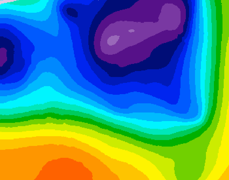 GDPS 500 millibar geopotential height 150 hour forecast chart for Canada based on 2026/03/15 0000Z data