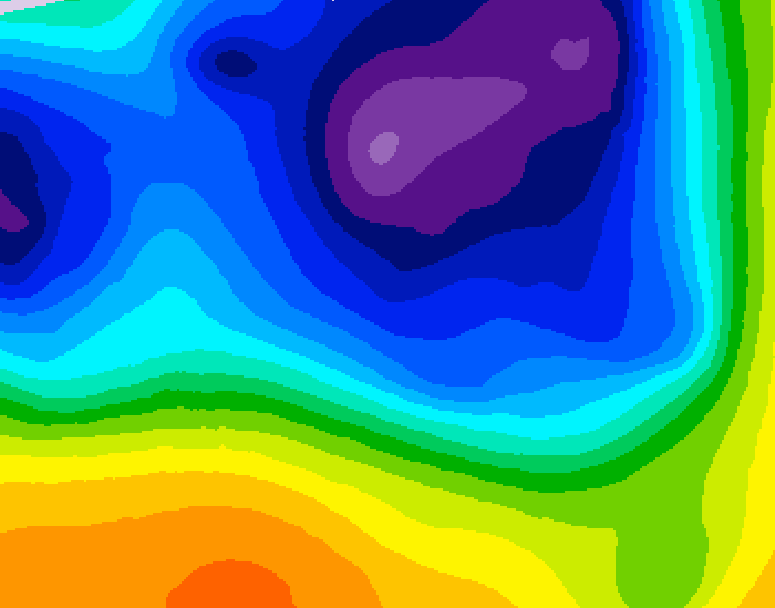 GDPS 500 millibar geopotential height 156 hour forecast chart for Canada based on 2026/03/15 0000Z data