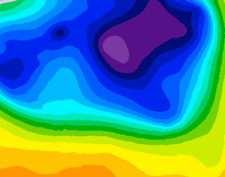 GDPS 500 millibar geopotential height 180 hour forecast chart for Canada based on 2026/03/15 0000Z data