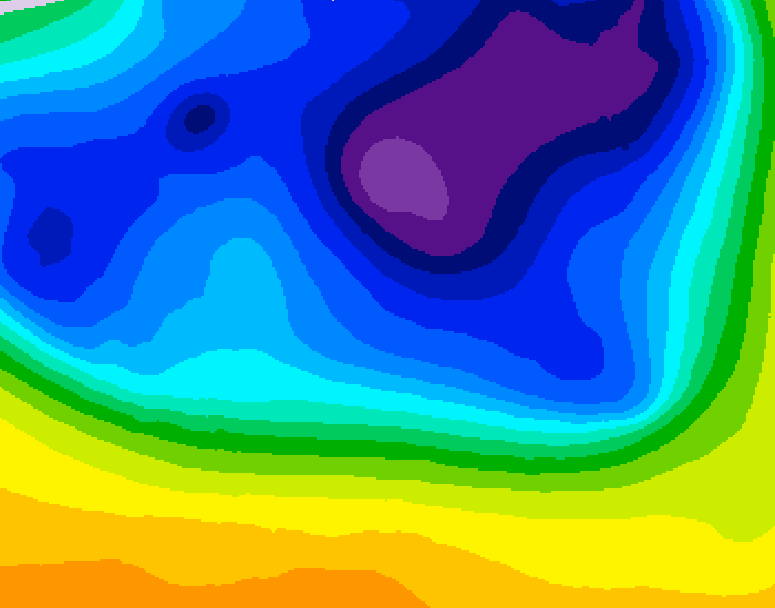GDPS 500 millibar geopotential height 186 hour forecast chart for Canada based on 2026/03/15 0000Z data