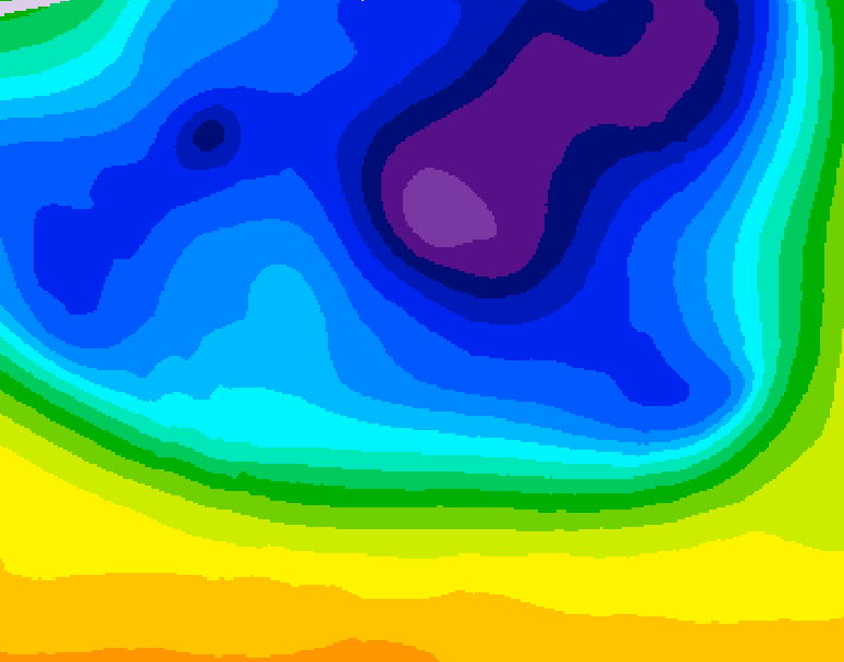 GDPS 500 millibar geopotential height 192 hour forecast chart for Canada based on 2026/03/15 0000Z data