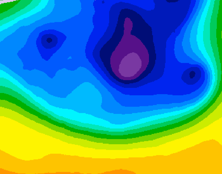 GDPS 500 millibar geopotential height 210 hour forecast chart for Canada based on 2026/03/15 0000Z data