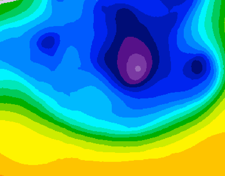 GDPS 500 millibar geopotential height 216 hour forecast chart for Canada based on 2026/03/15 0000Z data