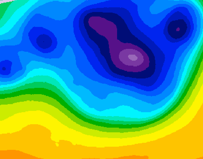 GDPS 500 millibar geopotential height 240 hour forecast chart for Canada based on 2026/03/15 0000Z data