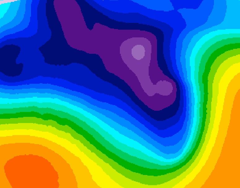 GDPS 500 millibar geopotential height 060 hour forecast chart for Canada based on 2026/03/15 1200Z data