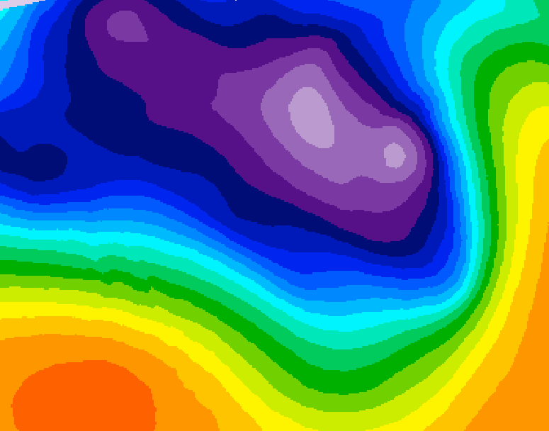 GDPS 500 millibar geopotential height 072 hour forecast chart for Canada based on 2026/03/15 1200Z data