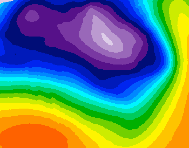 GDPS 500 millibar geopotential height 084 hour forecast chart for Canada based on 2026/03/15 1200Z data