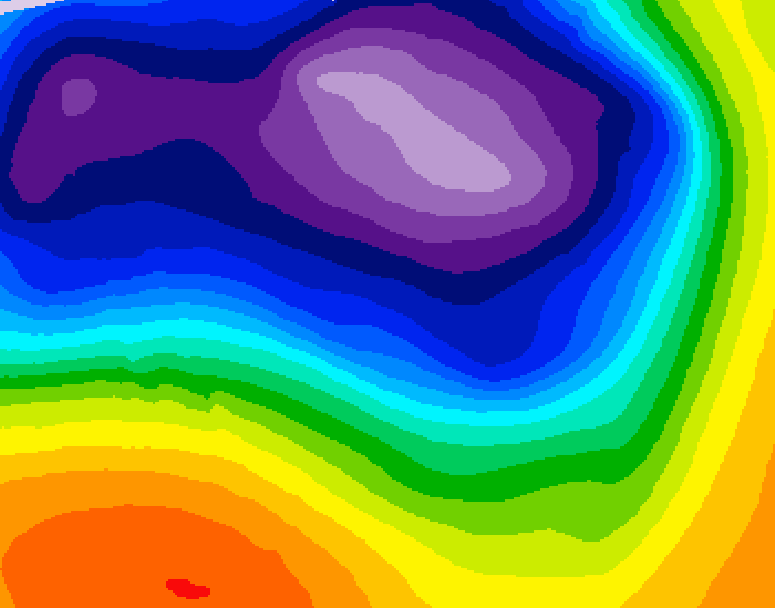 GDPS 500 millibar geopotential height 096 hour forecast chart for Canada based on 2026/03/15 1200Z data